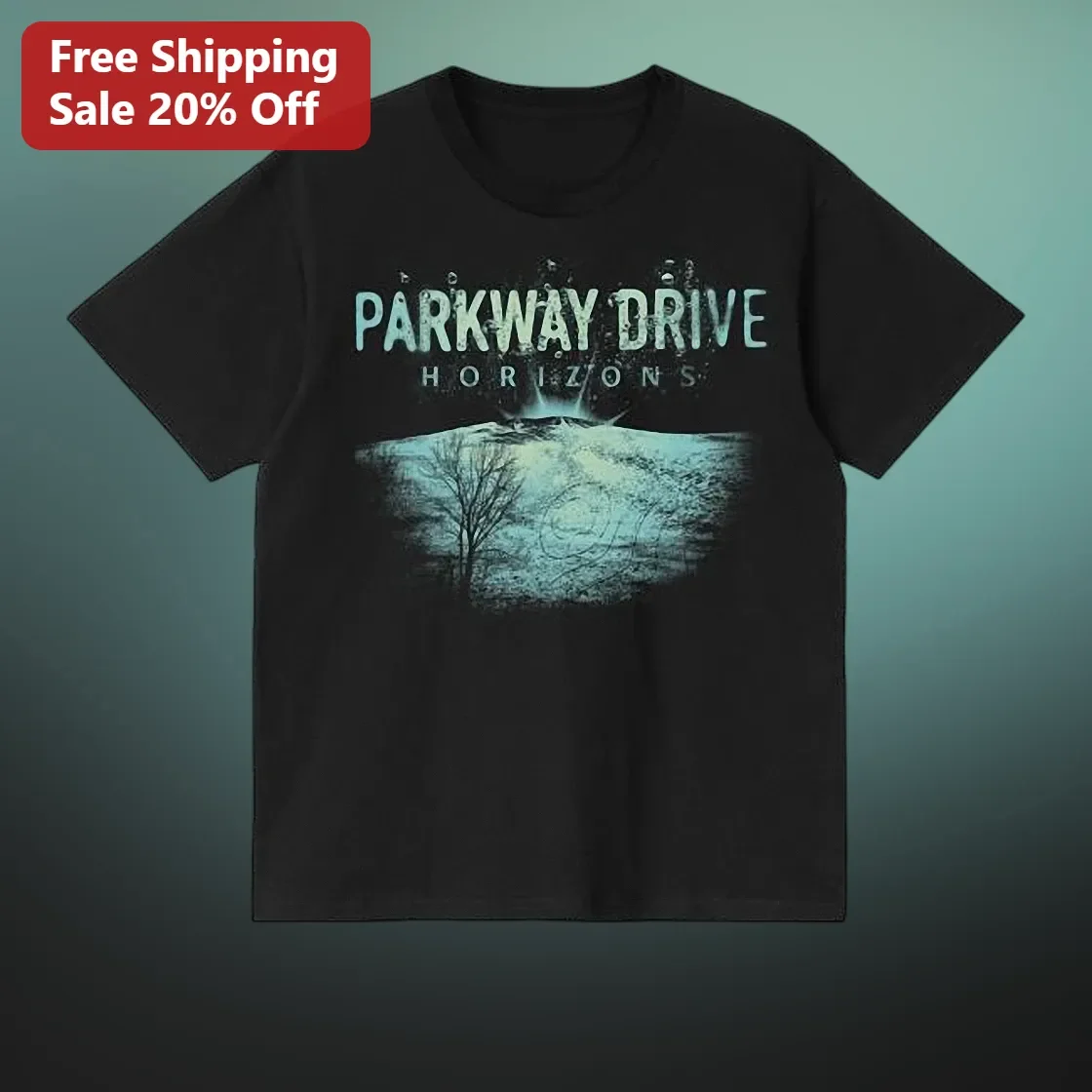 Parkway Drive Horizons Tee Black Metalcore Band Graphic Shirt