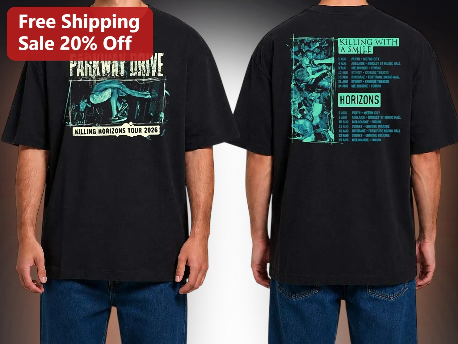 Parkway Drive Killing Horizons Tour 2026 Graphic Tee