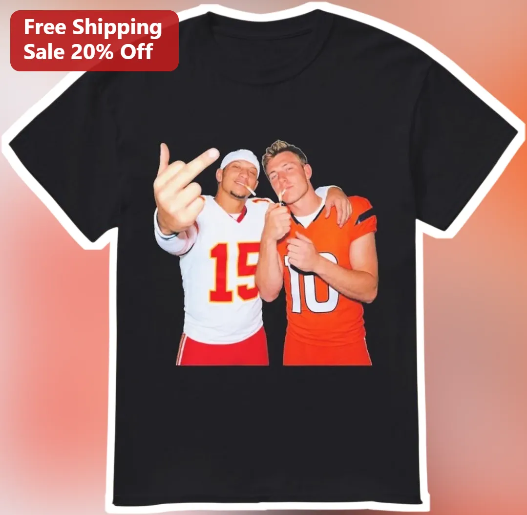 Patrick Mahomes Justin Herbert NFL Quarterback Graphic Tee for Football Fans