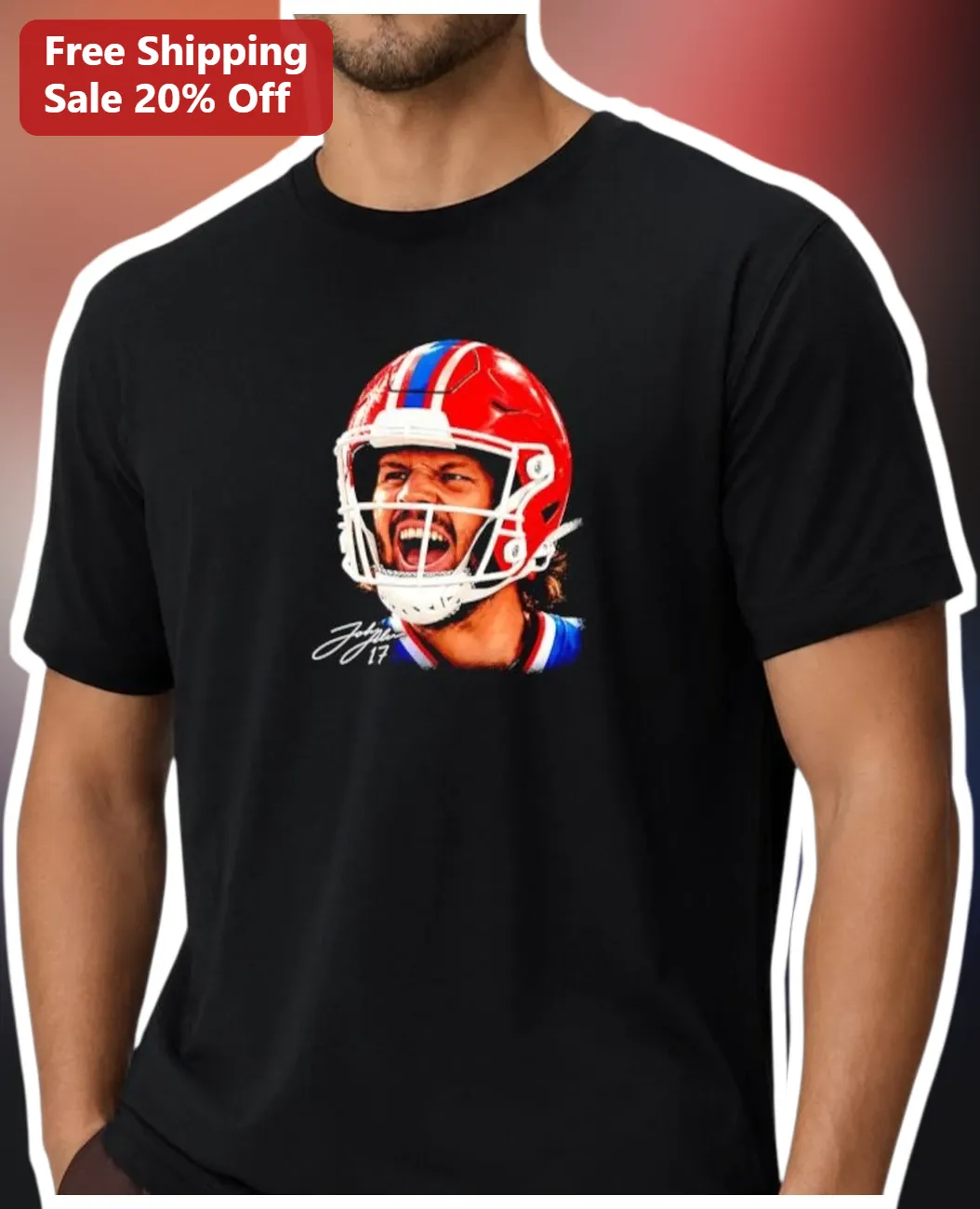 Patrick Mahomes Kansas City Chiefs NFL Quarterback Signature Number 17 Graphic Tee