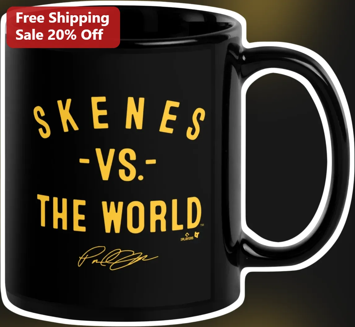 Paul Skenes Vs The World Mug Signature Black Ceramic Coffee Cup Gift for Baseball Fans