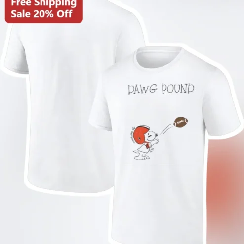 PAWG POUND Tee Snoopy Football Cleveland Browns Dawg Pound Fan Gift
