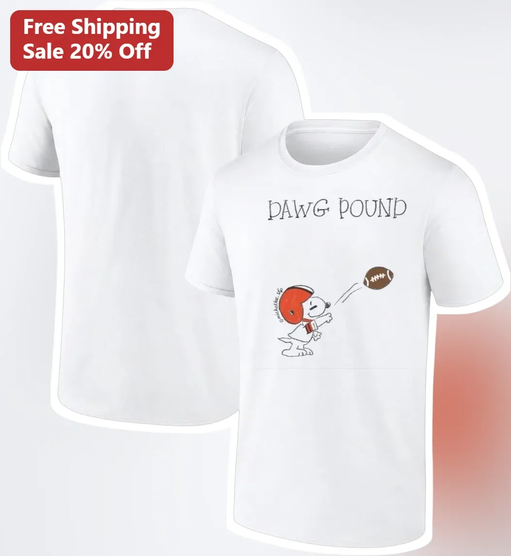 PAWG POUND Tee Snoopy Football Cleveland Browns Dawg Pound Fan Gift