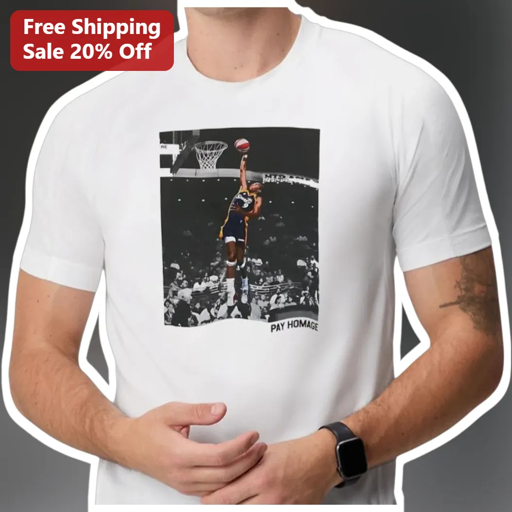 Pay Homage Michael Jordan Slam Dunk Retro Basketball Graphic Tee