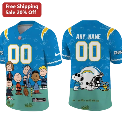 PEANUTS Football Jersey Snoopy Charlie Brown NFL Fan Apparel