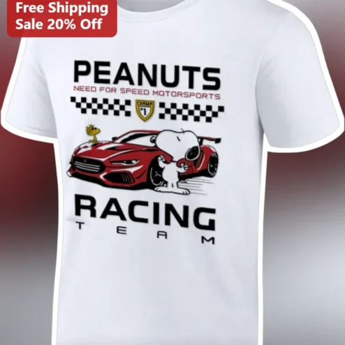 PEANUTS Need For Speed Motorsports Racing Team Snoopy Graphic Tee