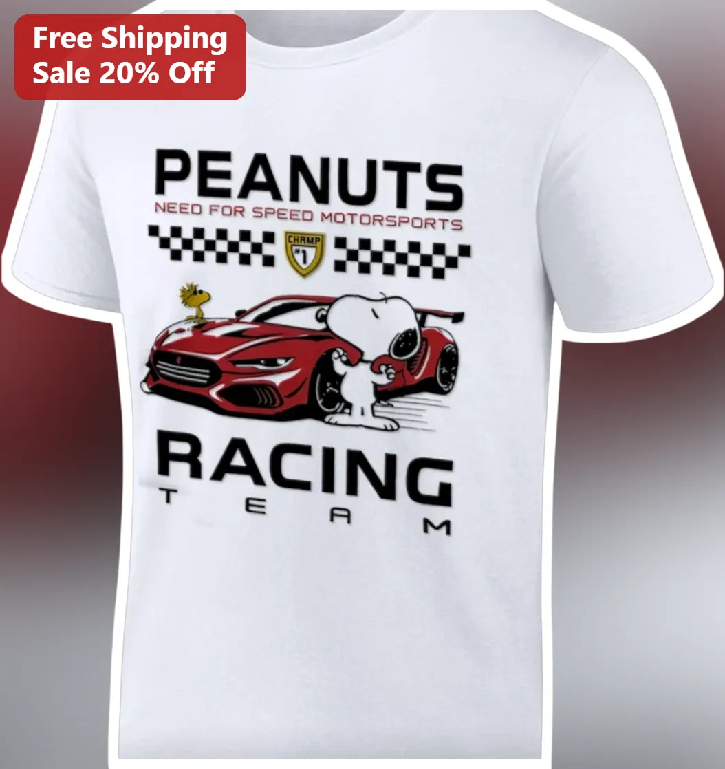 PEANUTS Need For Speed Motorsports Racing Team Snoopy Graphic Tee