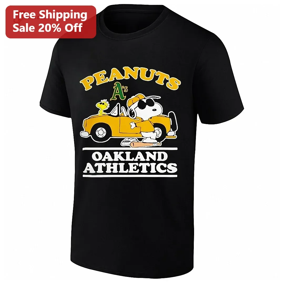Peanuts Oakland Athletics Tee Snoopy Baseball Fan Shirt