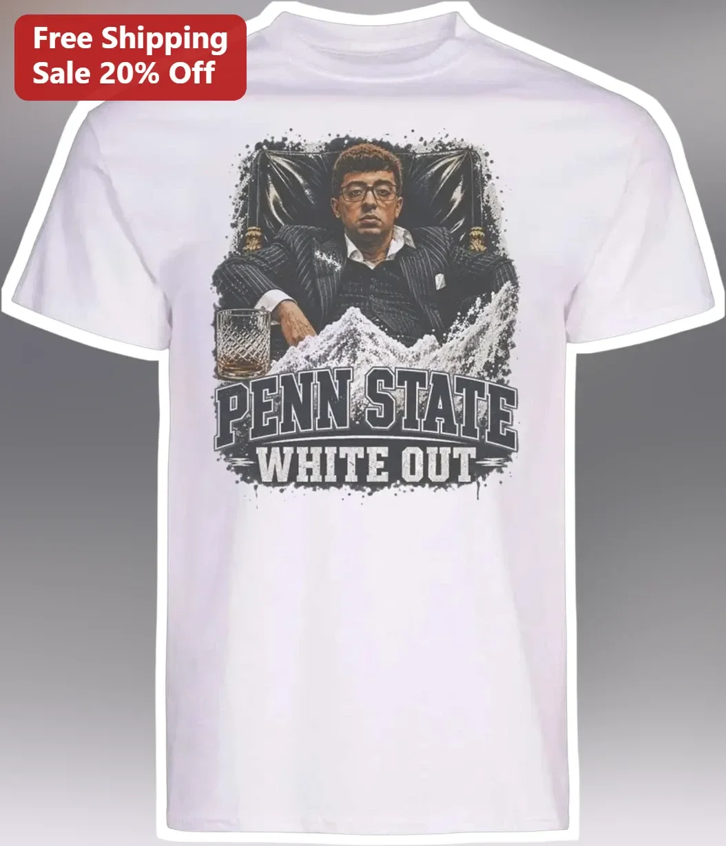 Penn State White Out Rod Wave Tee Game Day College Football Fan Gear