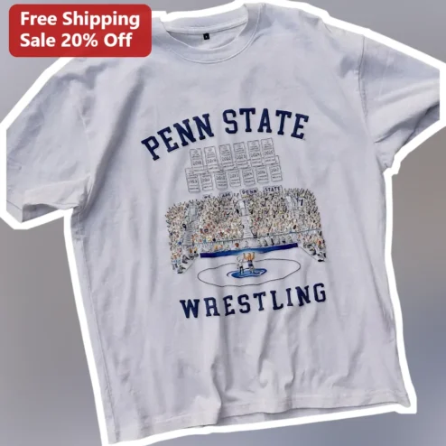 Penn State Wrestling Tee Nittany Lions College Fan Gear Shirt