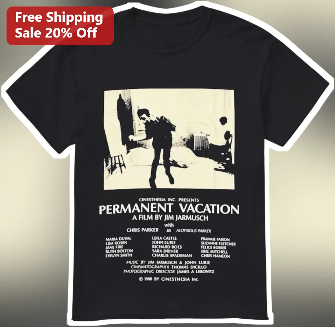 Permanent Vacation Tee Jim Jarmusch Indie Film Poster Graphic Shirt