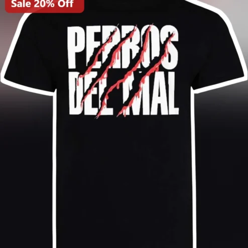 Perros Del Mal Lucha Libre Claw Mark Graphic Tee for Men