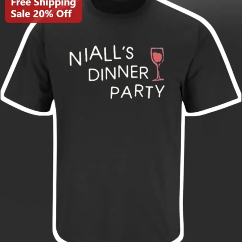 Personalized Dinner Party Wine Glass Tee Custom Name Host Gift for Wine Lovers