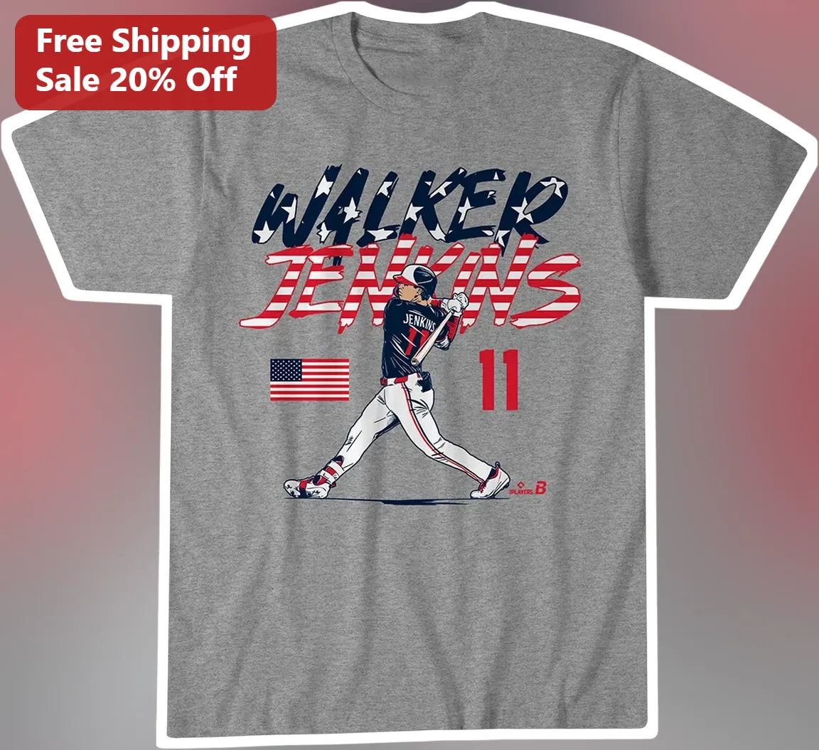 Personalized Patriotic Baseball Player Name Number Tee Custom Stars and Stripes July 4th Gift