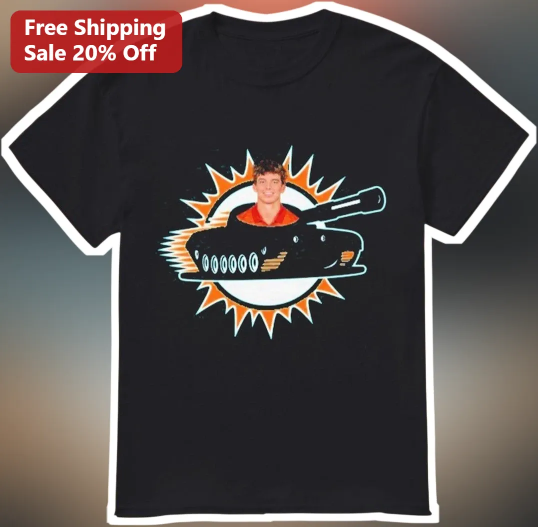 Personalized Photo Tank Meme Tee Custom Face on Military Vehicle Graphic Shirt for Men
