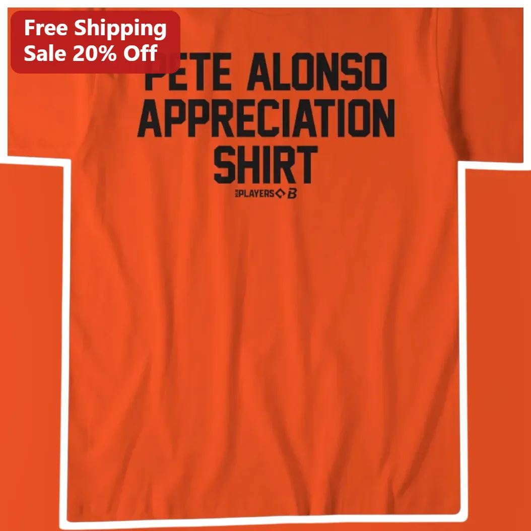 Pete Alonso Appreciation Shirt Graphic Tee for New York Mets Fans Baseball Gift