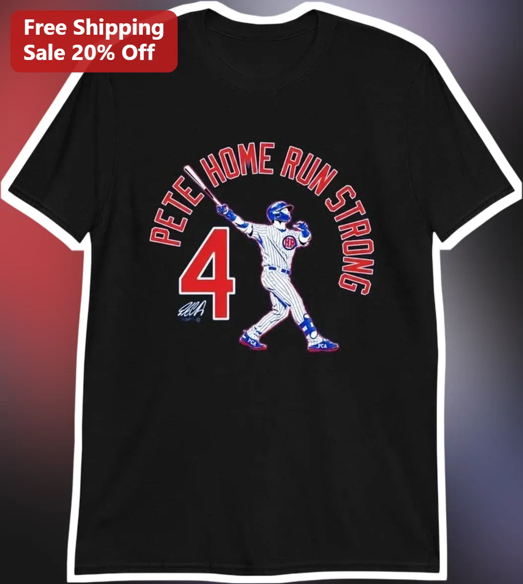 Pete Crow-Armstrong Home Run Strong Graphic Tee Chicago Cubs MLB Baseball Fan Gift