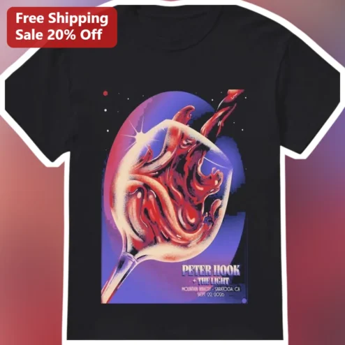 Peter Hook And The Light Graphic Tee For Joy Division New Order Fans