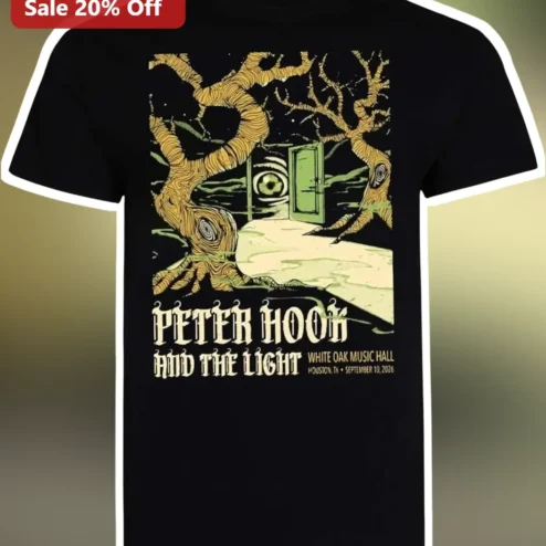 Peter Hook and The Light Tee Joy Division New Order Bassist Post-Punk Band Merch Graphic Shirt