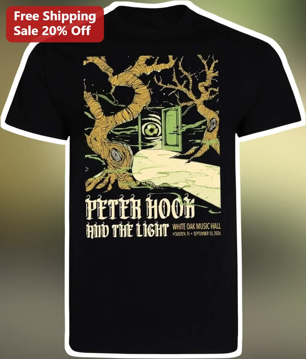 Peter Hook and The Light Tee Joy Division New Order Bassist Post-Punk Band Merch Graphic Shirt