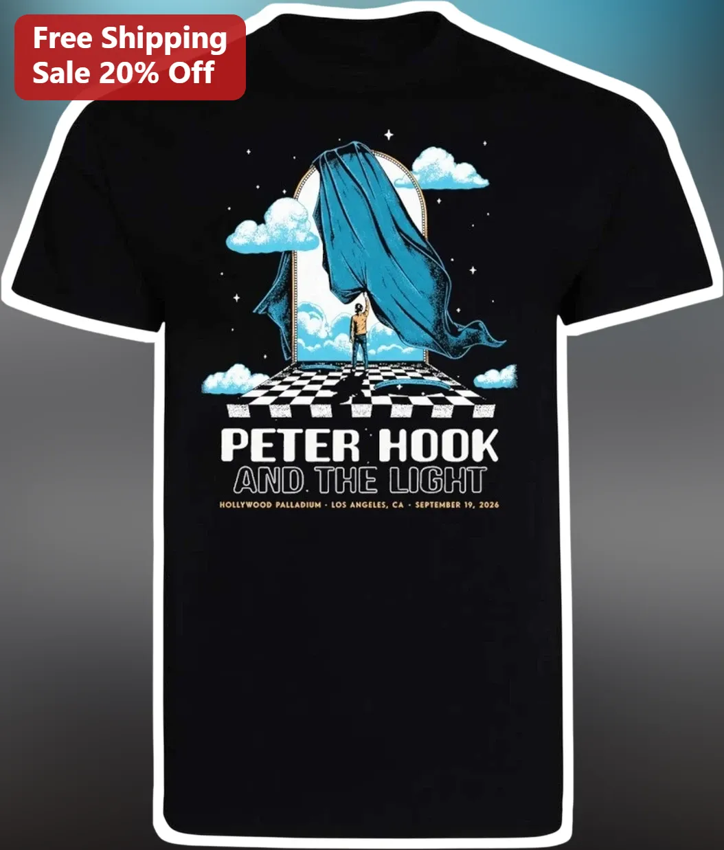 Peter Hook and The Light Tee Surreal Concert Graphic T-Shirt for Music Fans