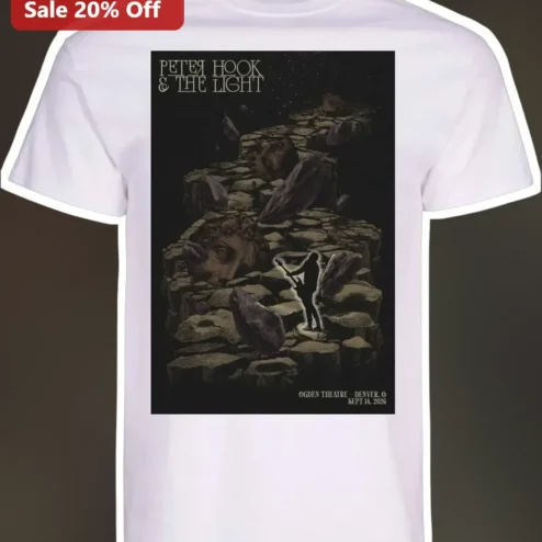 Peter Hook The Light Tee Surreal Vintage Concert Poster Graphic Shirt for New Order Joy Division Fans
