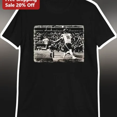 Peyton Manning Vintage Distressed Number 18 Quarterback Graphic Tee