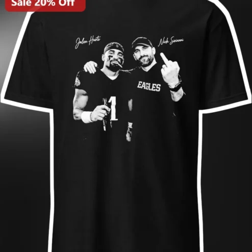 Philadelphia Eagles Jalen Hurts Nick Sirianni Championship Graphic Tee for Men Women
