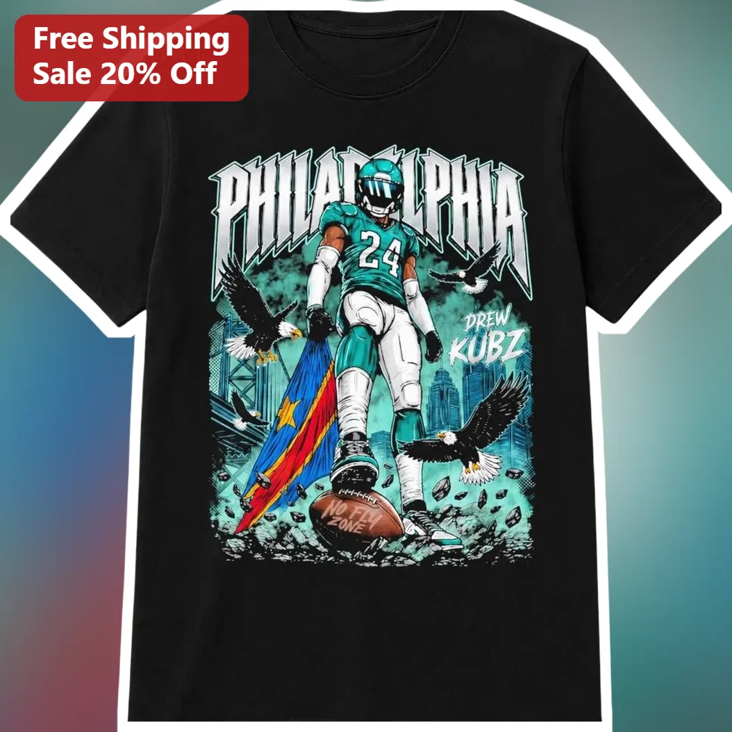 Philadelphia No Fly Zone Tee NFL Eagles Football Player Graphic Shirt Gift for Fans