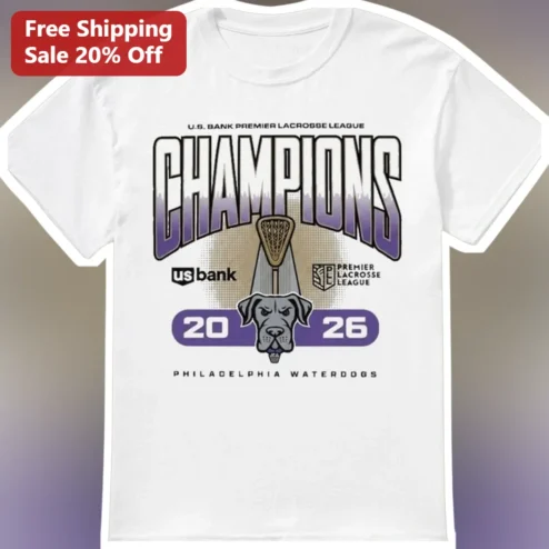 Philadelphia Waterdogs Champions U.S. Bank Premier Lacrosse League Tee