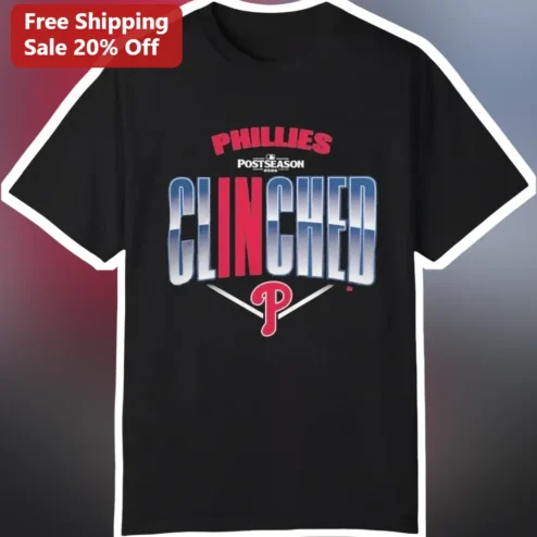 Phillies Postseason Clinched Tee Philadelphia Baseball Fan Gear