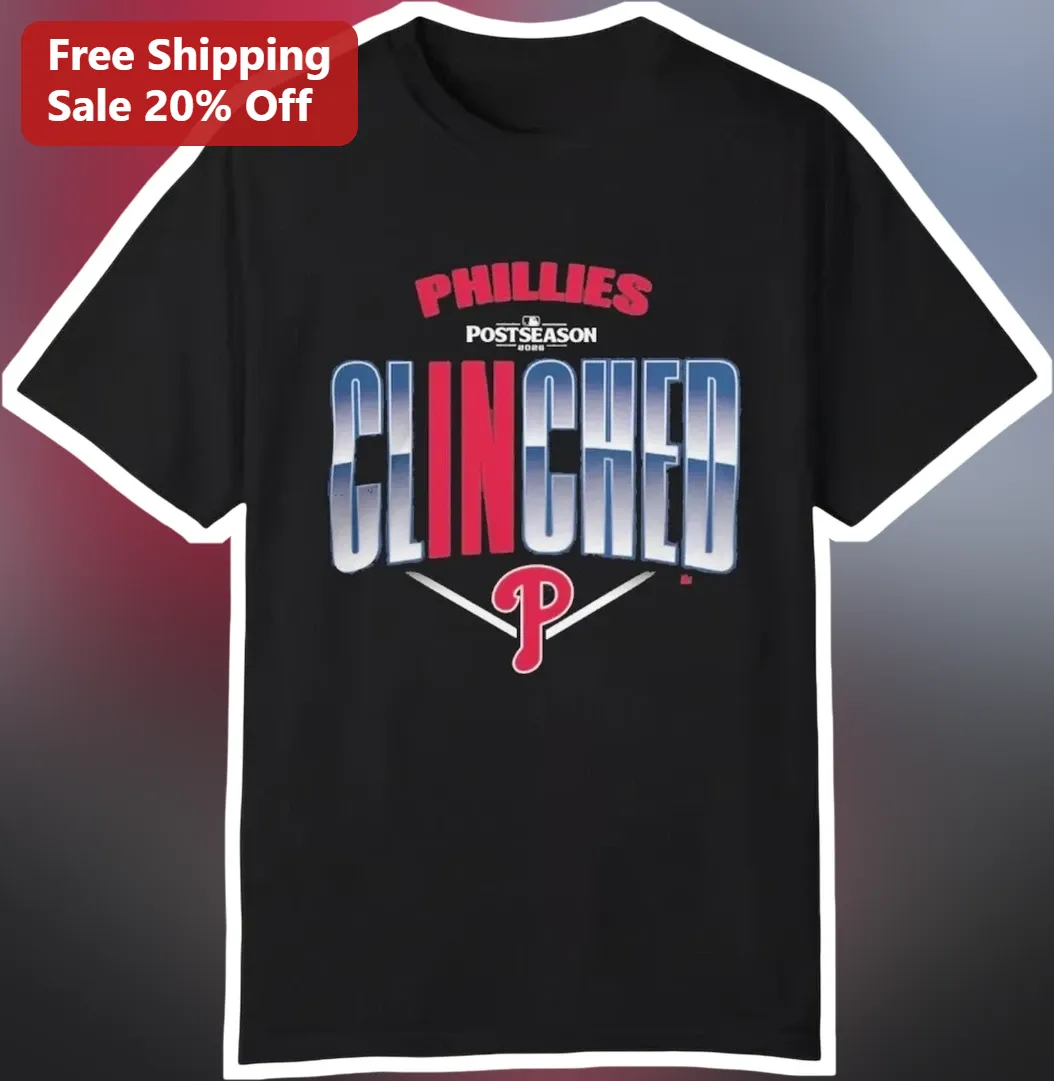 Phillies Postseason Clinched Tee Philadelphia Baseball Fan Gear