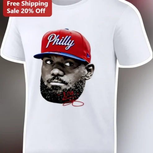 Philly Tee LeBron James Signature Graphic T-Shirt for Sports Fans