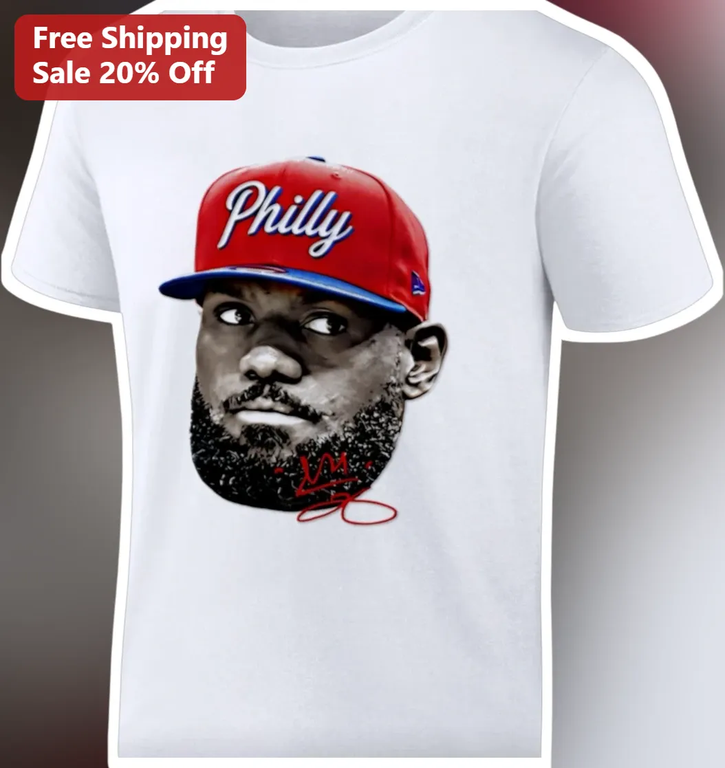 Philly Tee LeBron James Signature Graphic T-Shirt for Sports Fans