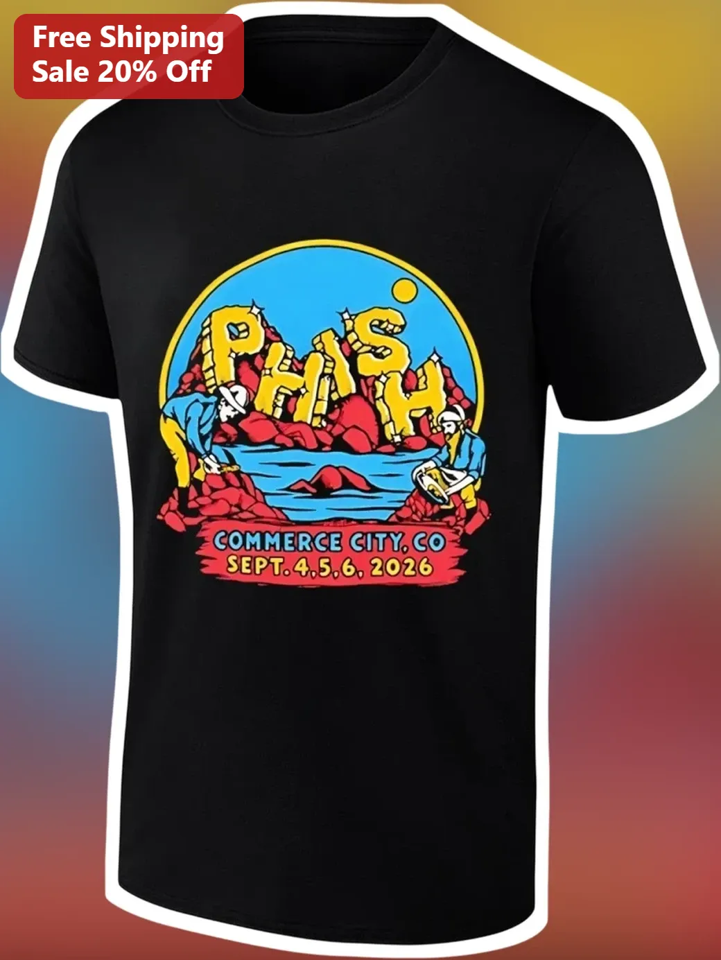 Phish Commerce City CO Sept 4-6 2026 Tee