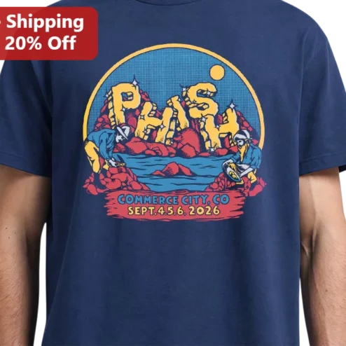 Phish Retro Rock Landscape Graphic Tee Vintage Concert Merch Shirt