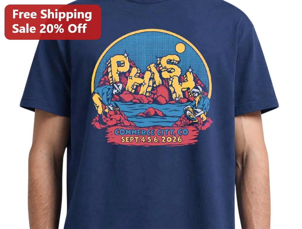 Phish Retro Rock Landscape Graphic Tee Vintage Concert Merch Shirt