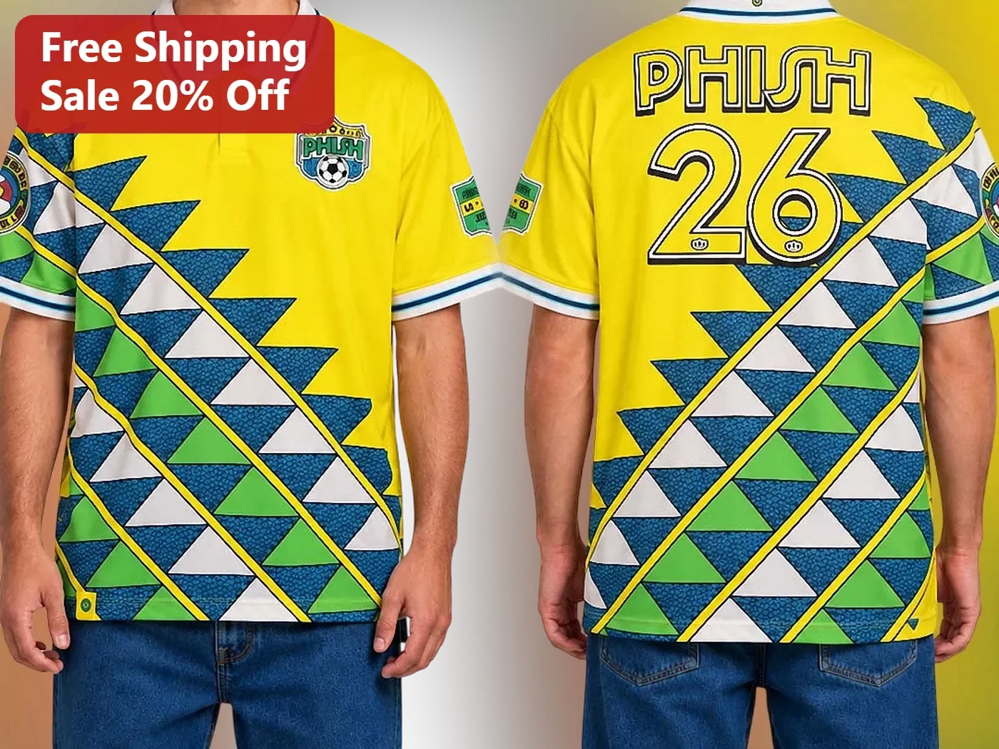 Phish Vintage Retro Soccer Jersey Graphic Tee for Men Women
