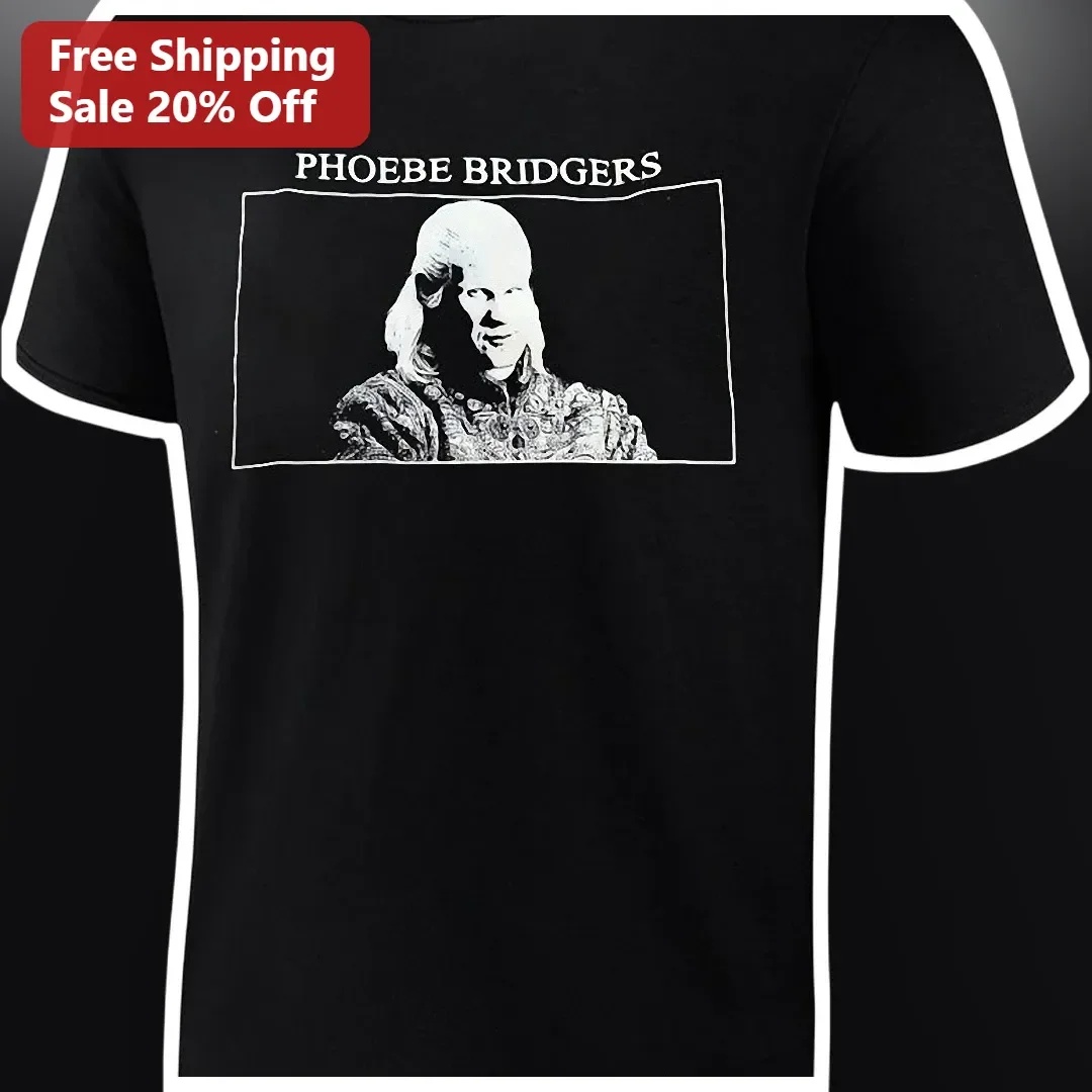 Phoebe Bridgers Jonathan Bailey Tee Black Graphic T-Shirt for Fans