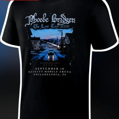 Phoebe Bridgers The Lost Tour 2026 Tee Indie Rock Concert Shirt