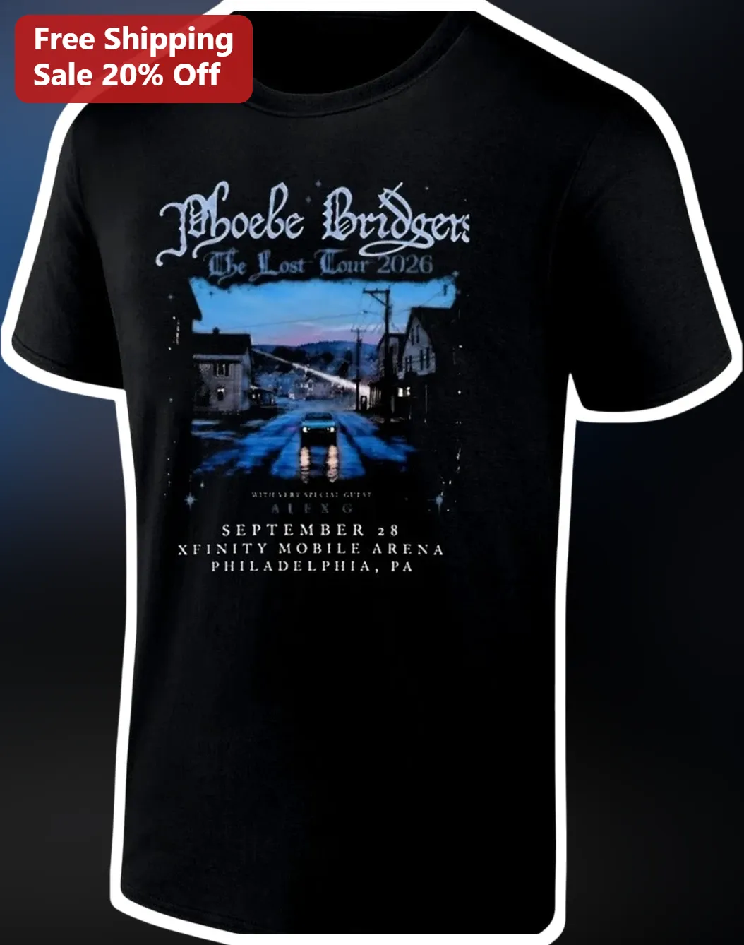 Phoebe Bridgers The Lost Tour 2026 Tee Indie Rock Concert Shirt