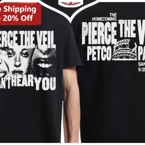 Pierce The Veil I Can't Hear You Tour Graphic Tee