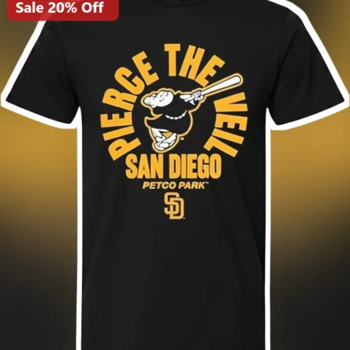 Pierce The Veil San Diego Petco Park Tee I Can't Hear You World Tour Finale Baseball Fan Shirt