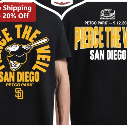 Pierce The Veil San Diego Petco Park Tour Merch Graphic Tee