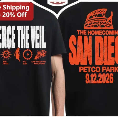 Pierce The Veil The Homecoming San Diego Graphic Tee