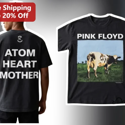 Pink Floyd Atom Heart Mother Tee Classic Rock Vintage Music Merch Shirt
