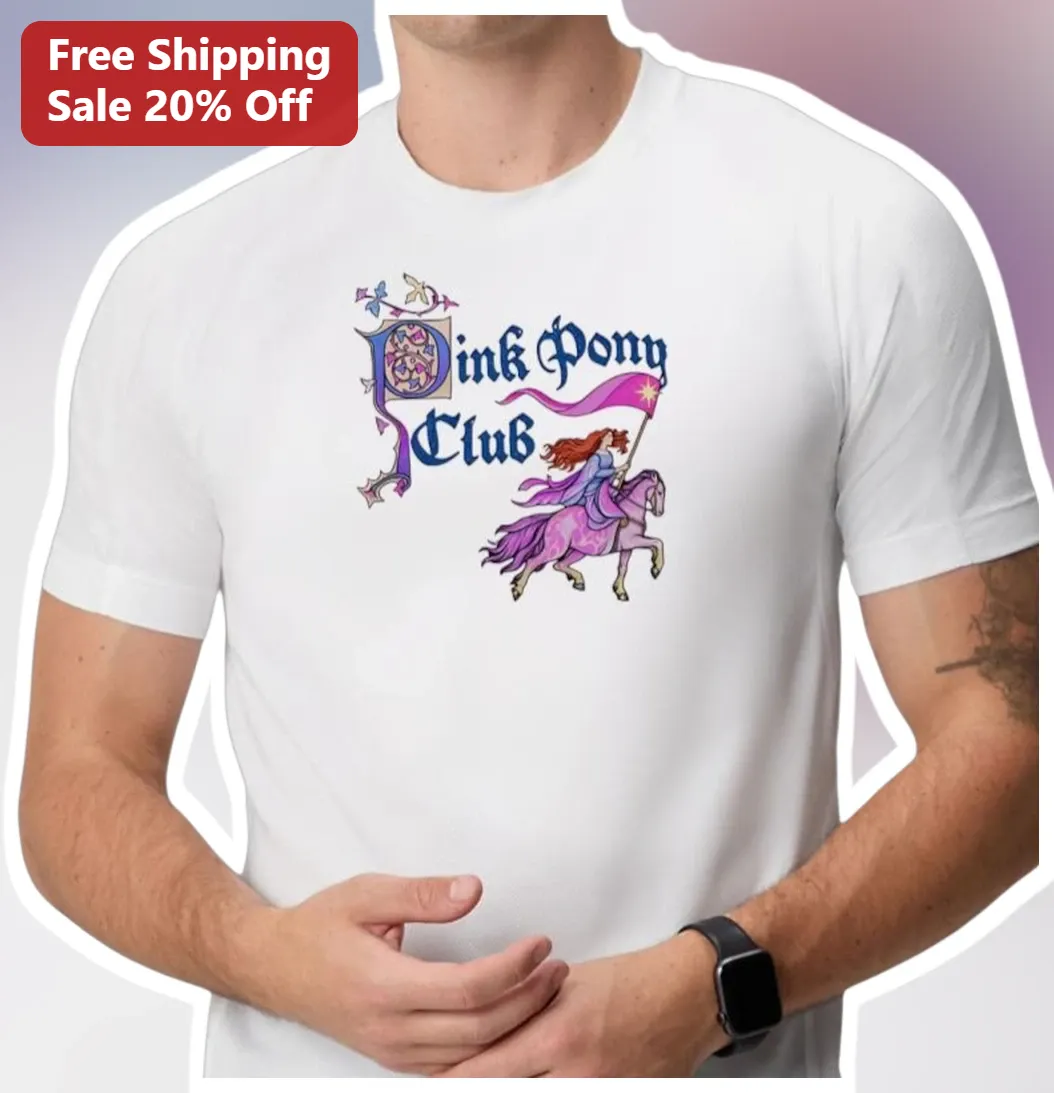 Pink Pony Club Tee Retro Graphic T-Shirt for Women Men Unisex Music Fan Gift
