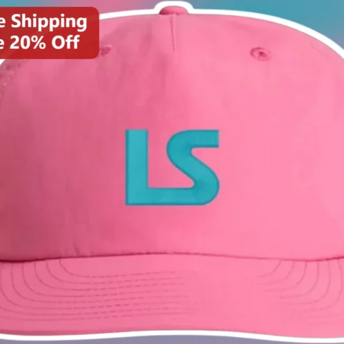 Pink Snapback Cap Monogram Logo Hat Custom Initials Personalized Gift for Men Women