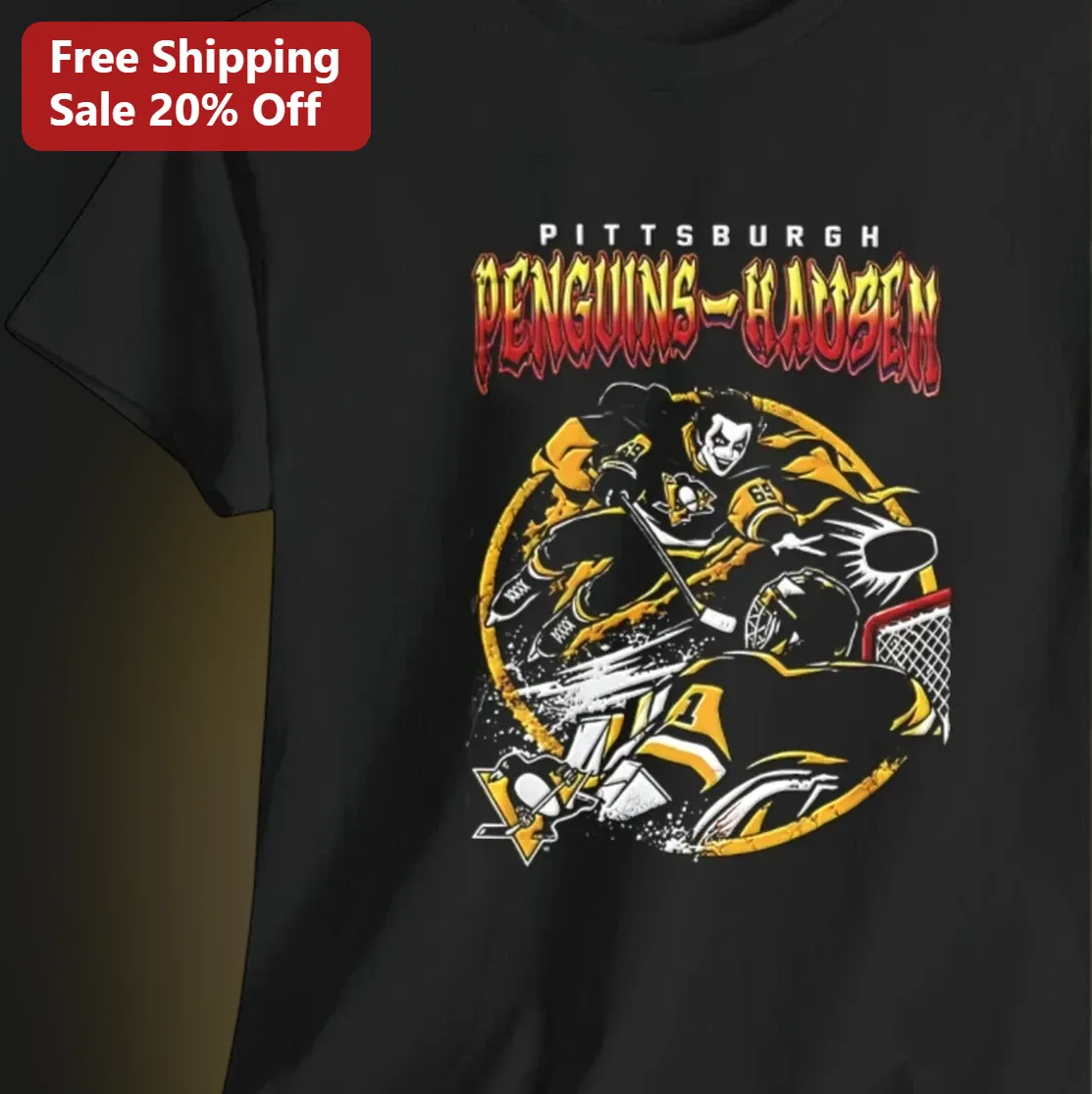 Penguins Hausen Tee, Danhausen Vintage 90s Bootleg Wrestling Hockey Fan Gift