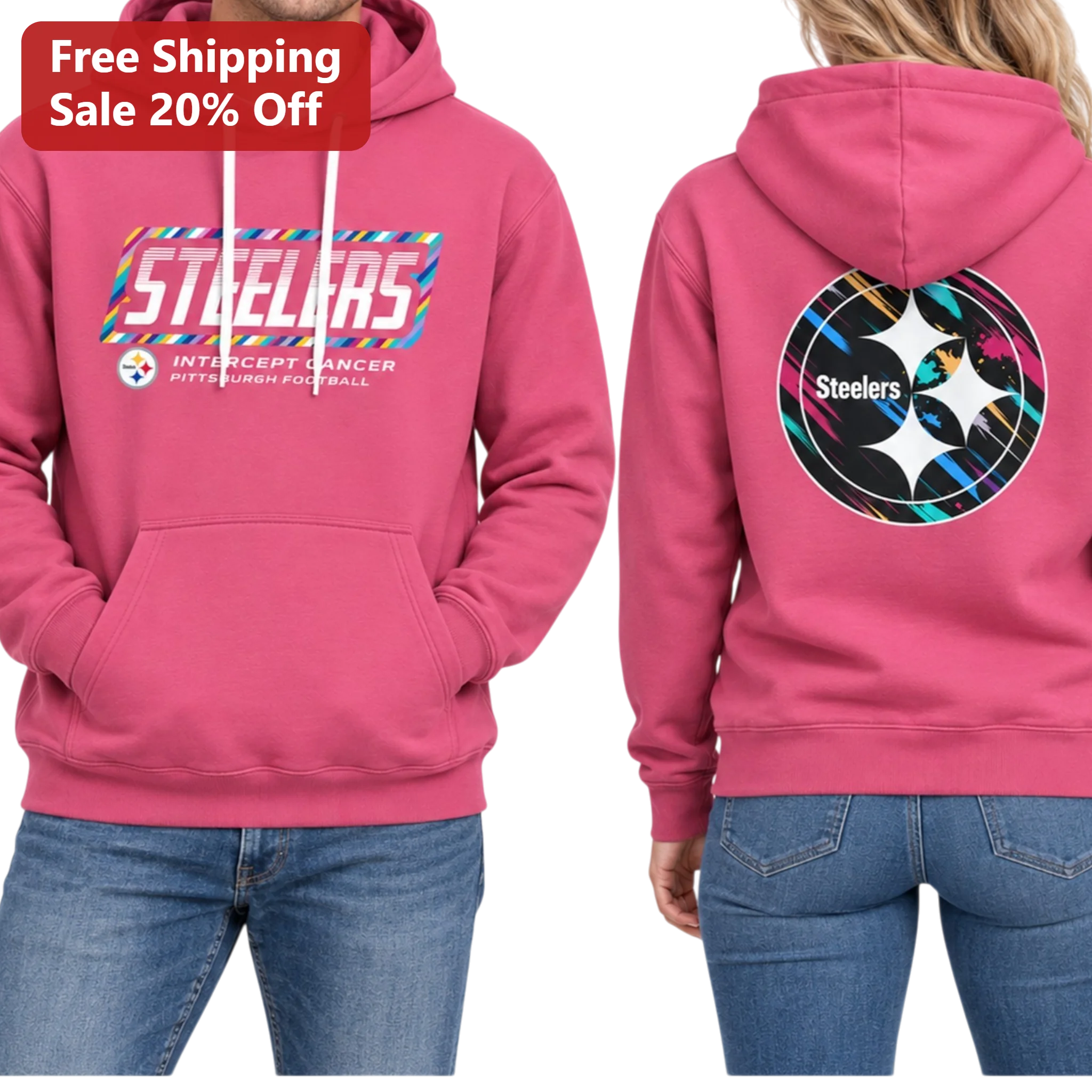Steelers Crucial Catch Intercept Cancer Hoodie NFL Football Fan Gear